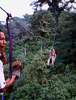 On the canopy tour